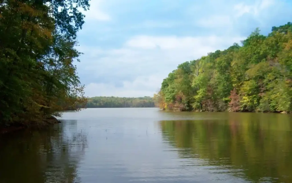 High Rock Lake and surrounding Davidson County homes in North Carolina