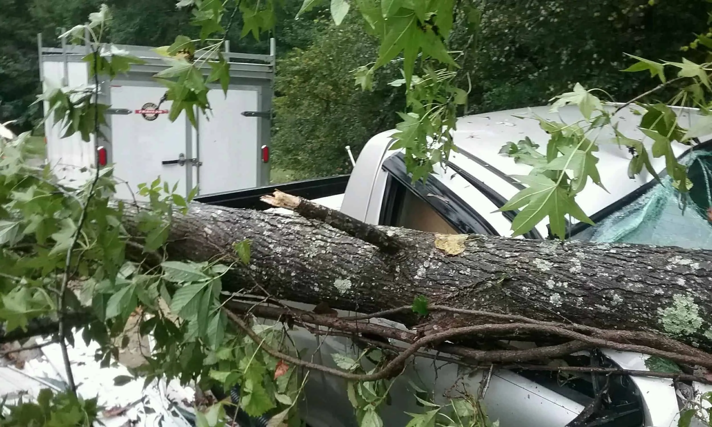 Hurricane Irma wrecks havoc on my Disney Trip & my mindset 2 Hurricane Irma damage to Truck