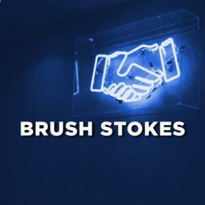 Brush Strokes Landing Page