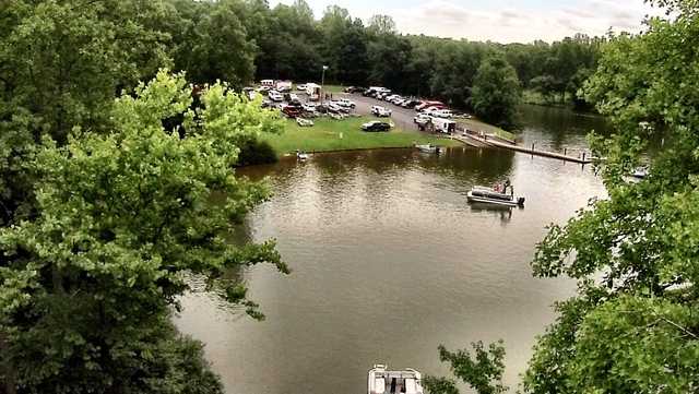 Belews Creek Forsyth County homes for sale showing nearby homes and lake-area scenery in Belews Creek