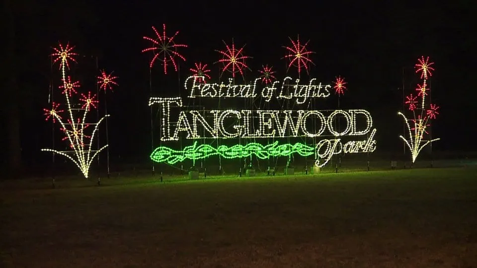 Tanglewood Park lights and recreation near Clemmons in Forsyth County