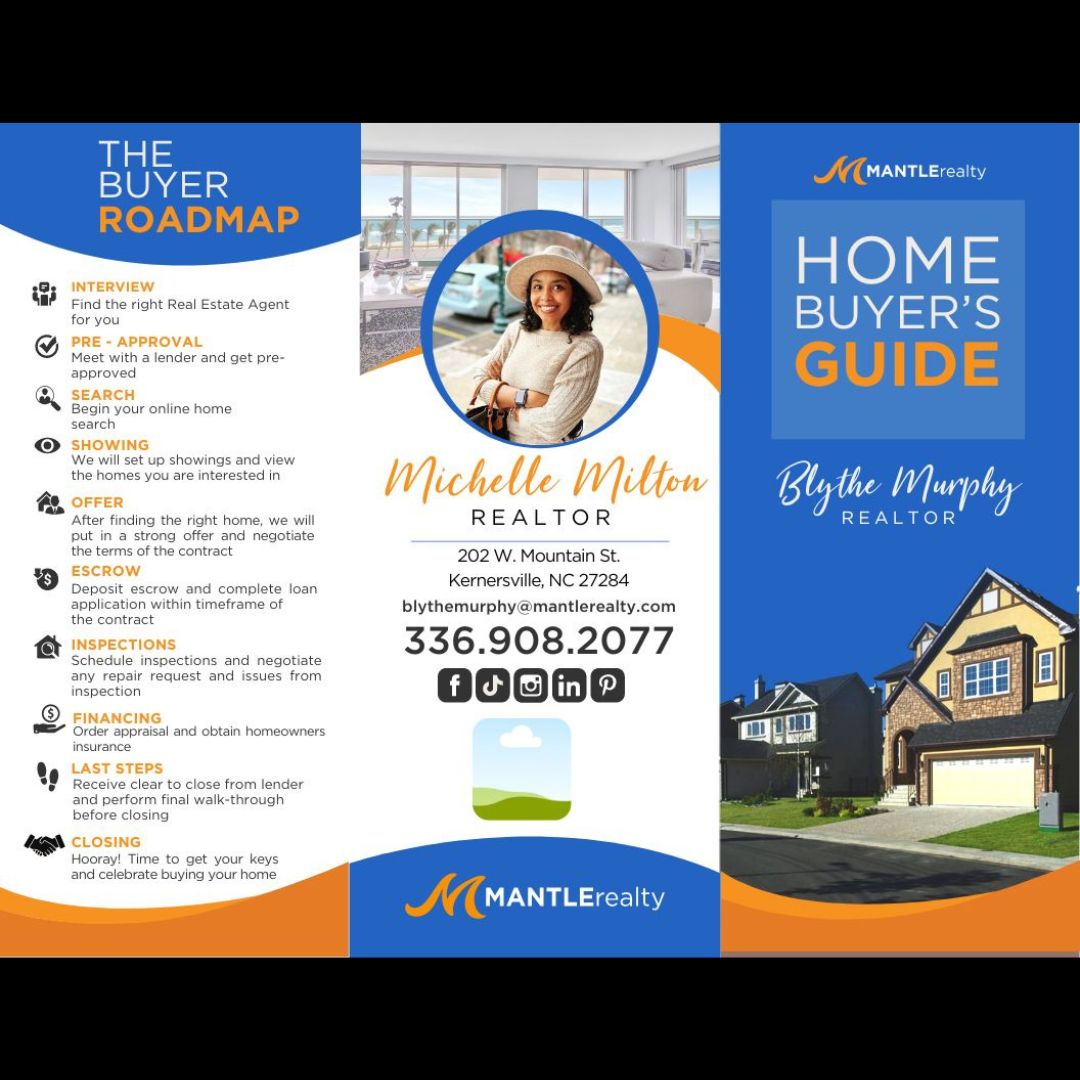 Blue Home Buyer's Brochure Front
