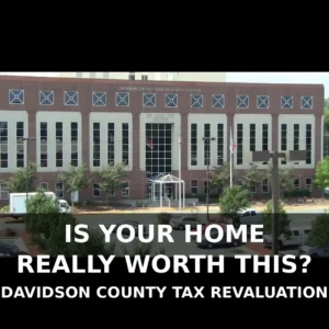 Social media graphic used for Davidson County tax-related content.