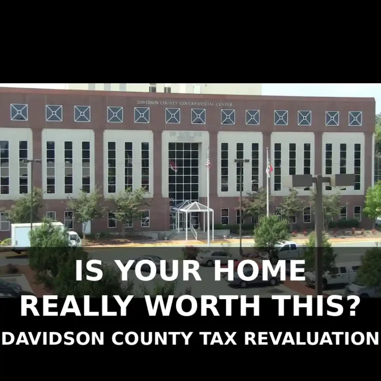 Davidson County Governmental Center building in Lexington NC related to the Davidson County property tax revaluation