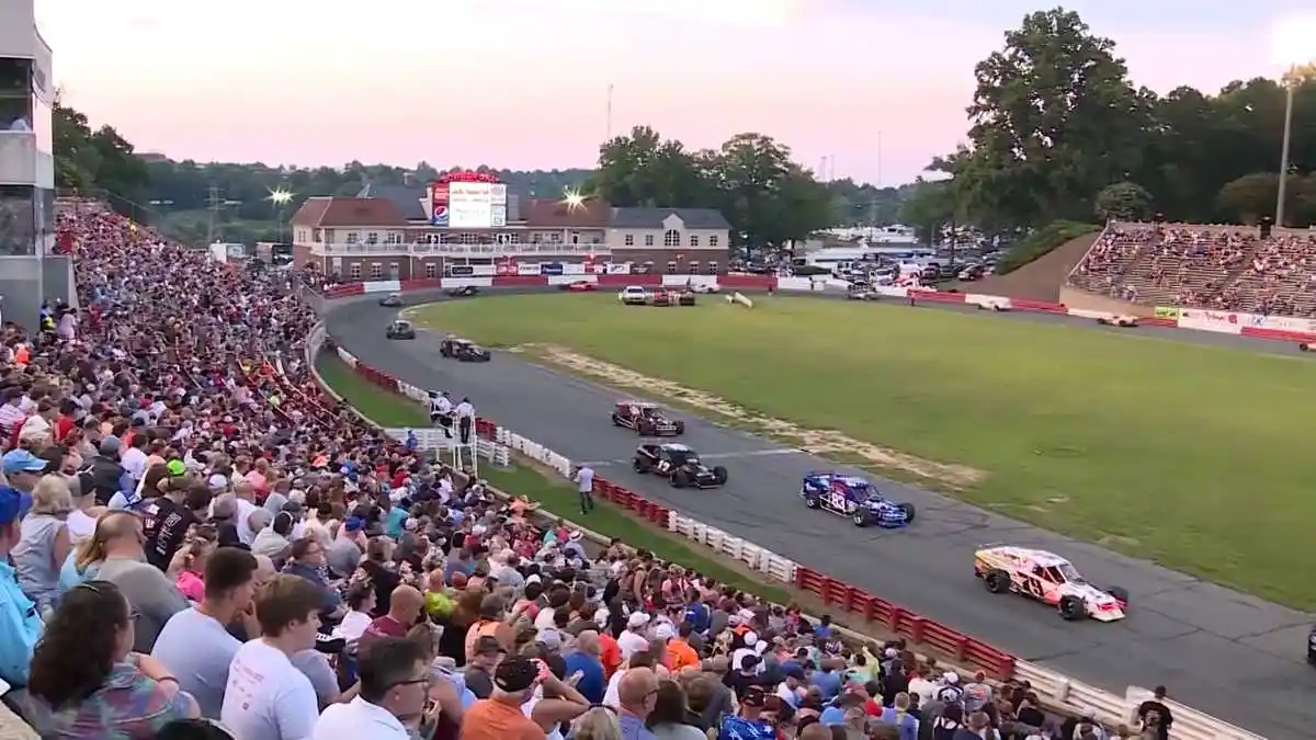 Daytime view of Bowman Gray Stadium