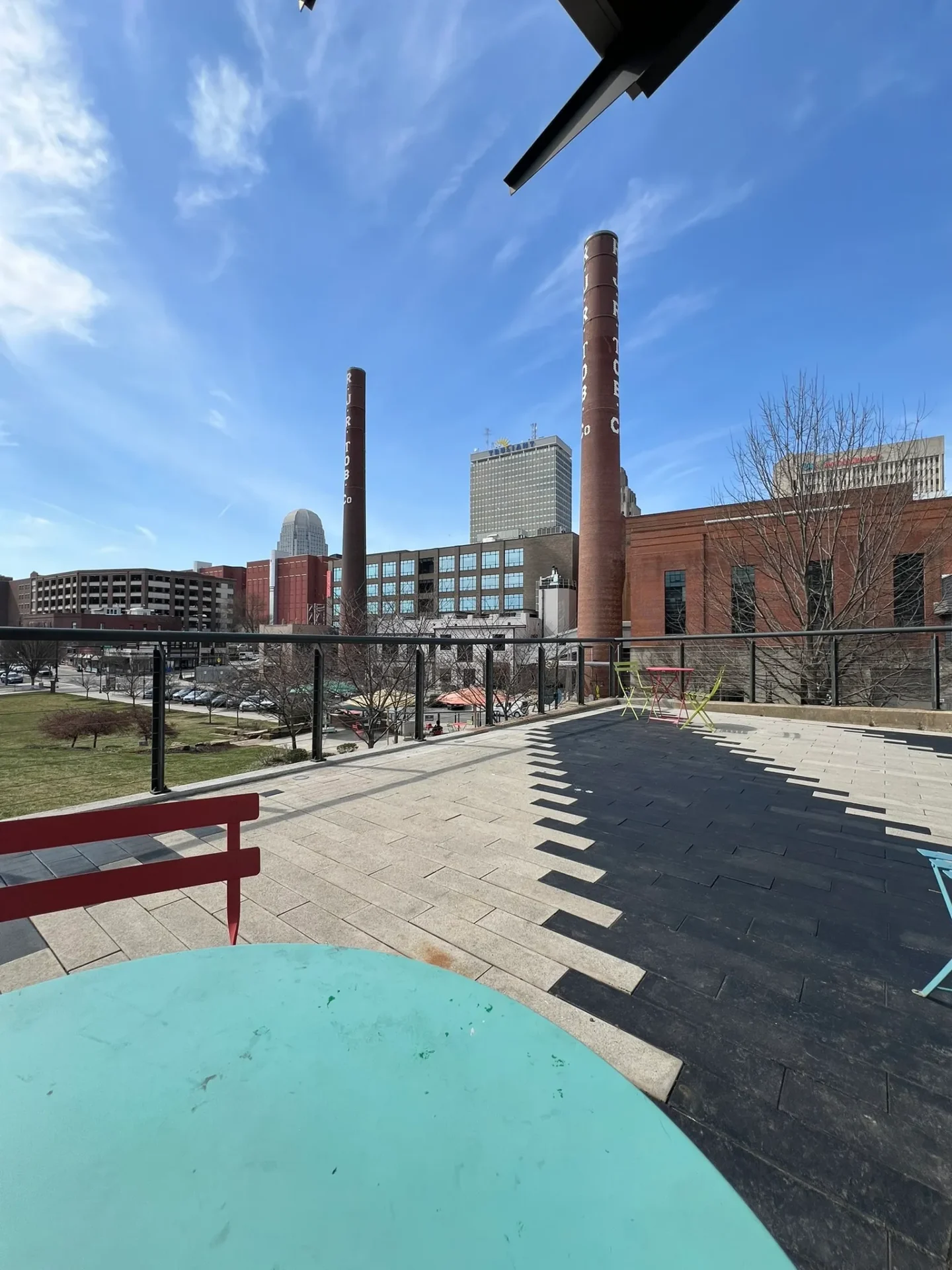 Bailey Park in Winston-Salem during summer