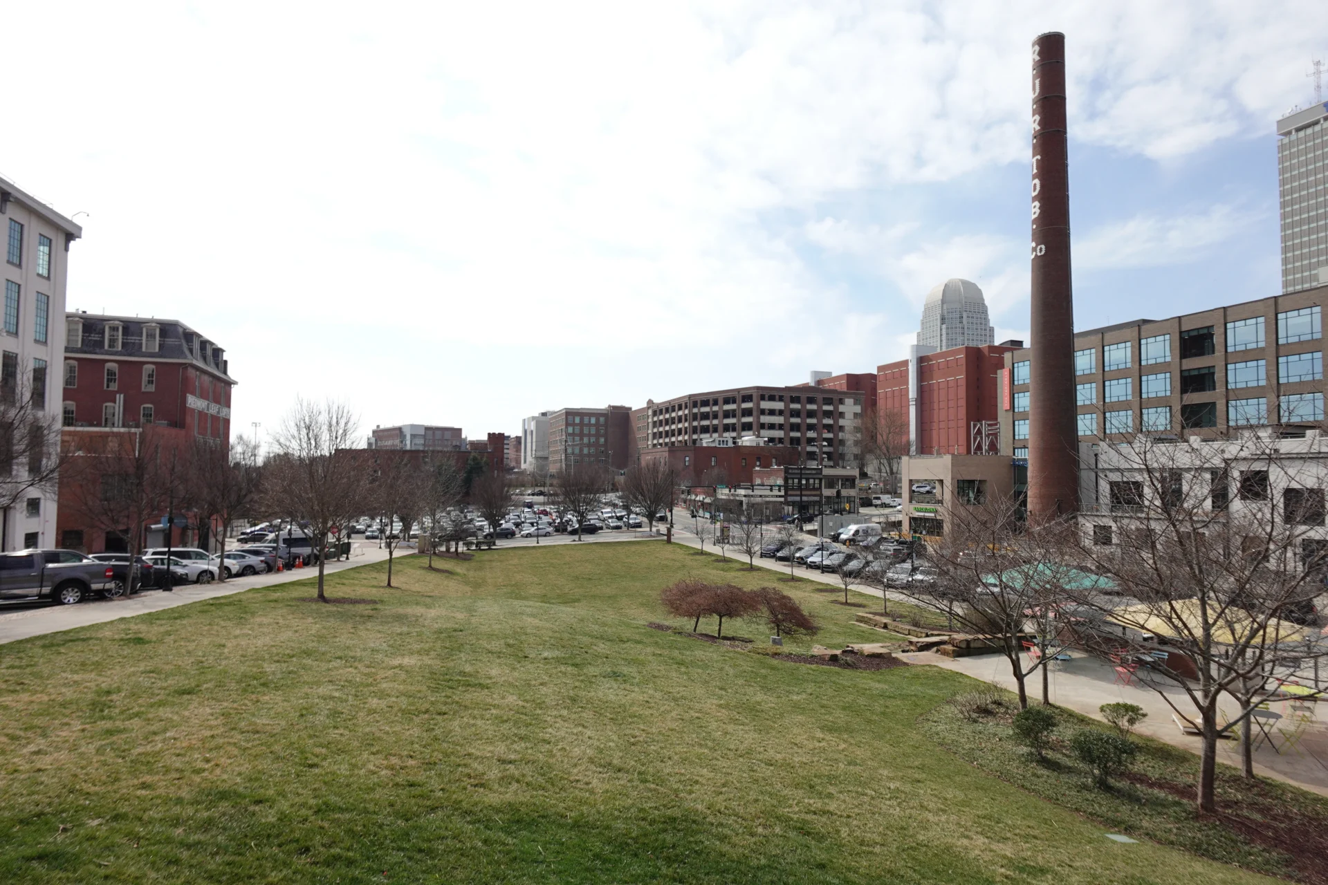 People enjoying the green space at Bailey Park