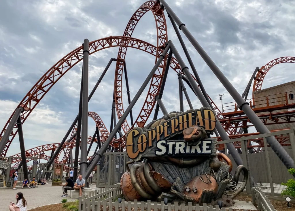 Carowinds near south Mecklenburg County and Pineville NC