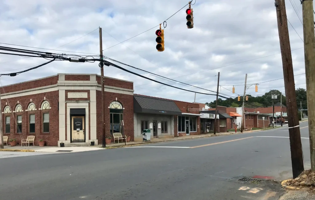 Downtown Denton NC in Davidson County