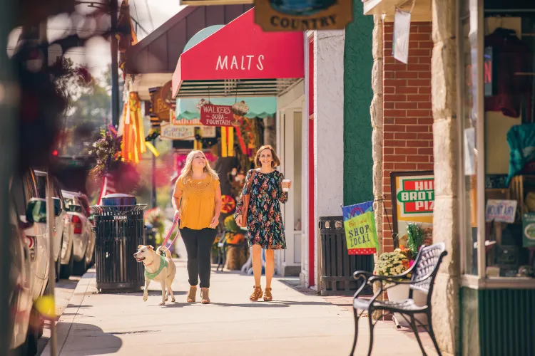 Downtown Mount Airy Mayberry area in Surry County North Carolina