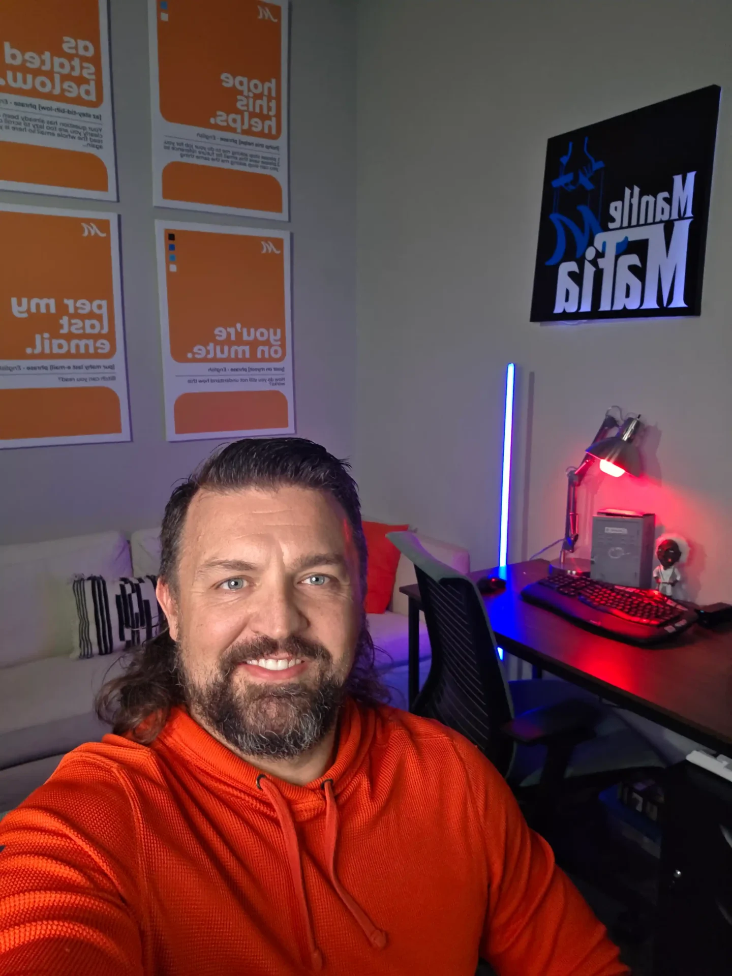 Dustin Owens in the Mantle Realty High Point NC office