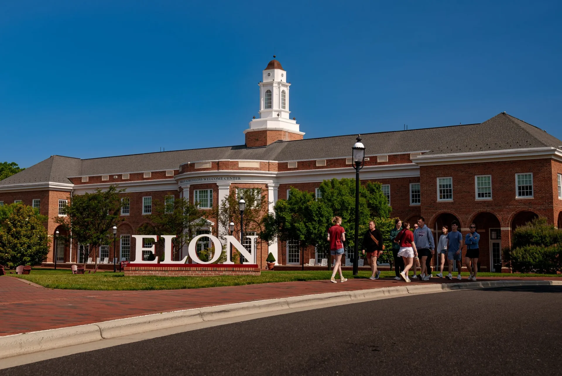 Elon University campus in Elon North Carolina