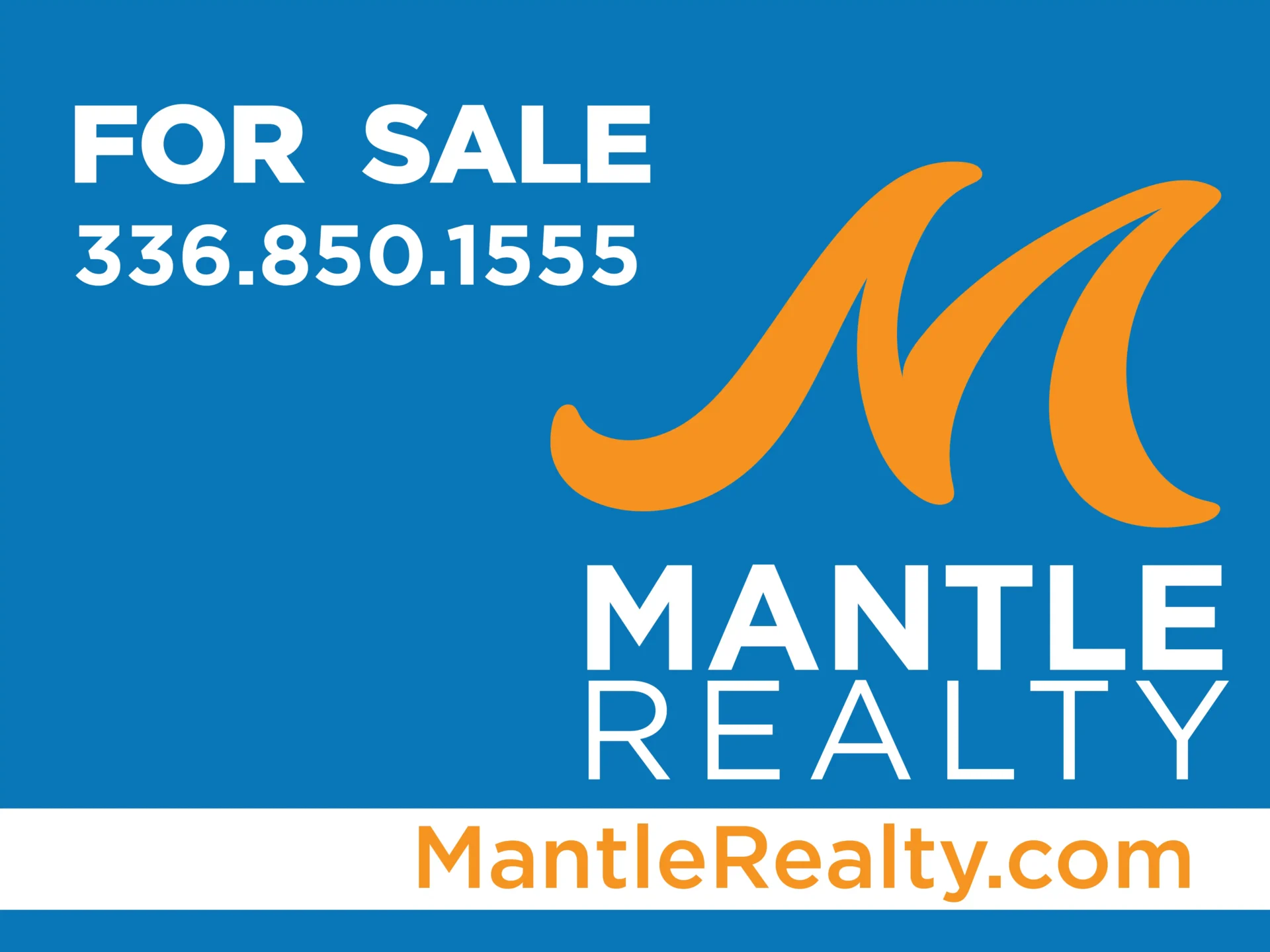 For sale sign in front of a home