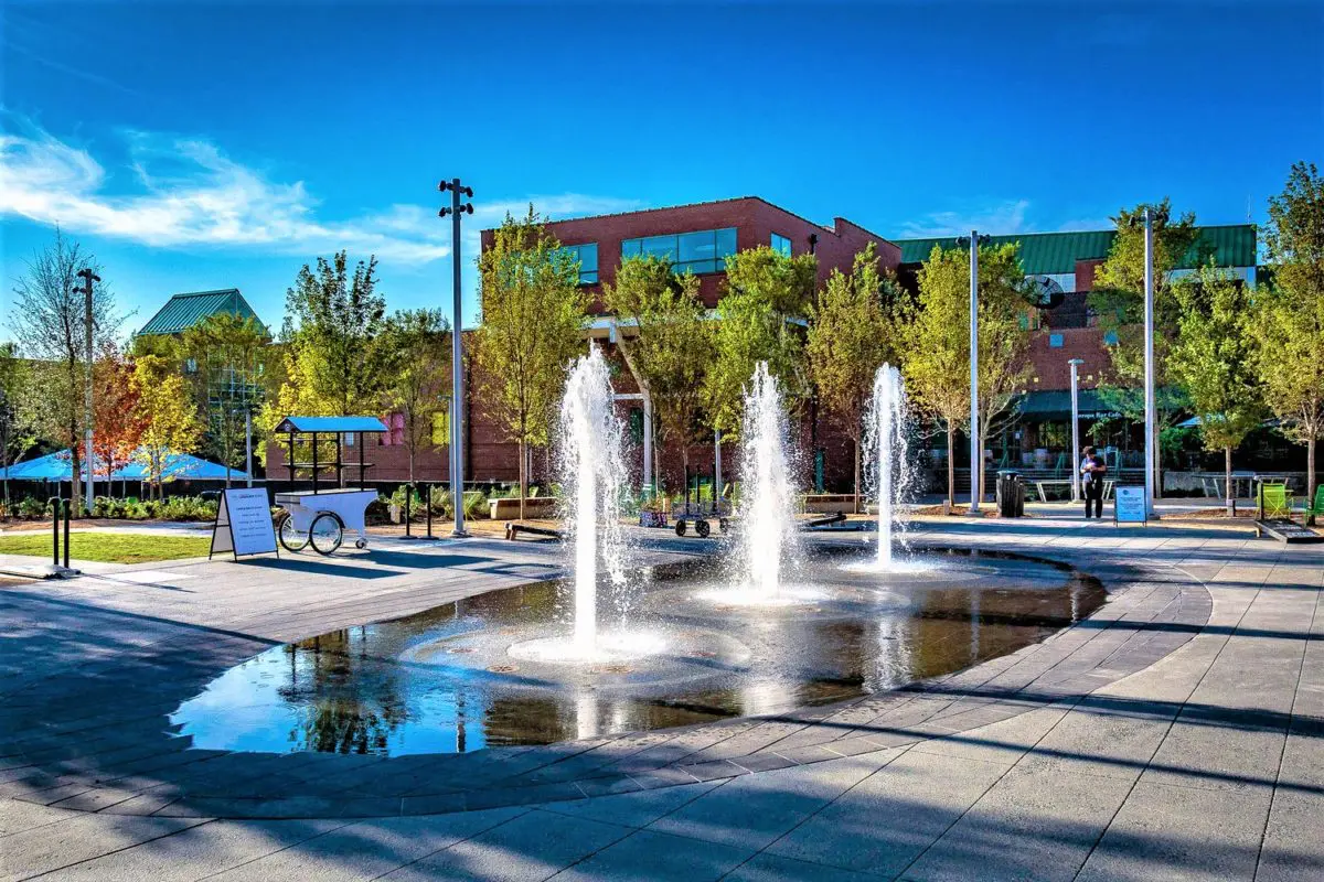 Outdoor activity in Greensboro during warmer weather