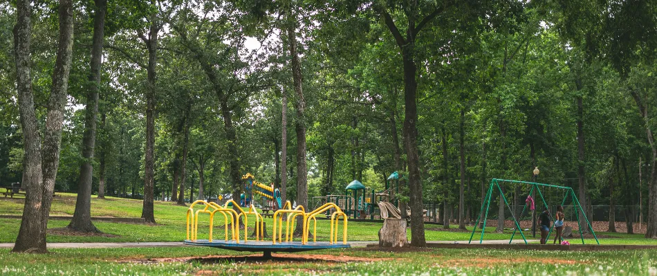 Park setting in Montgomery County North Carolina