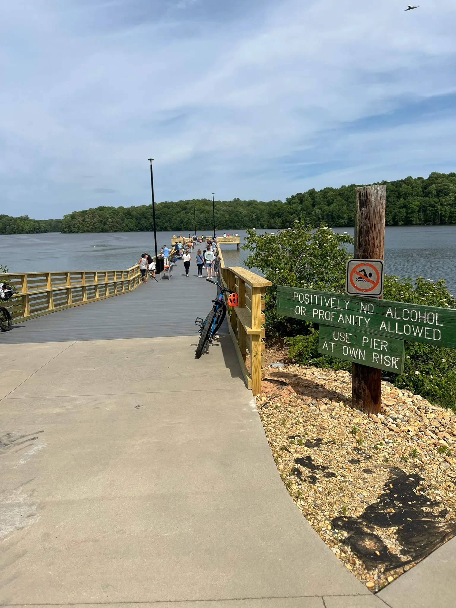 Salem Lake dock in Winston-Salem North Carolina