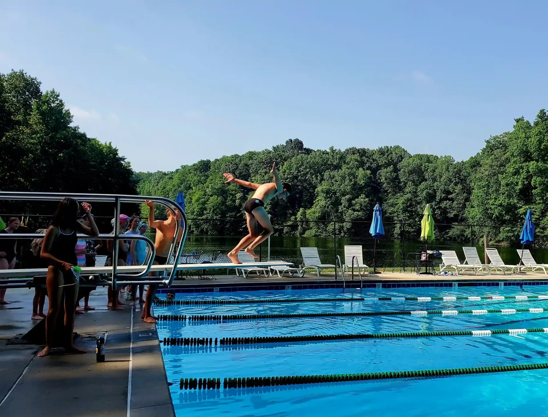 Shallowford Lakes association pool in Lewisville North Carolina