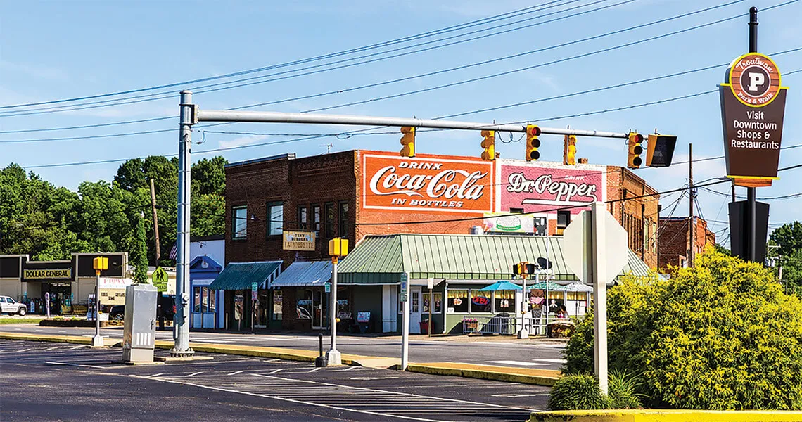 Troutman NC downtown near Lake Norman State Park