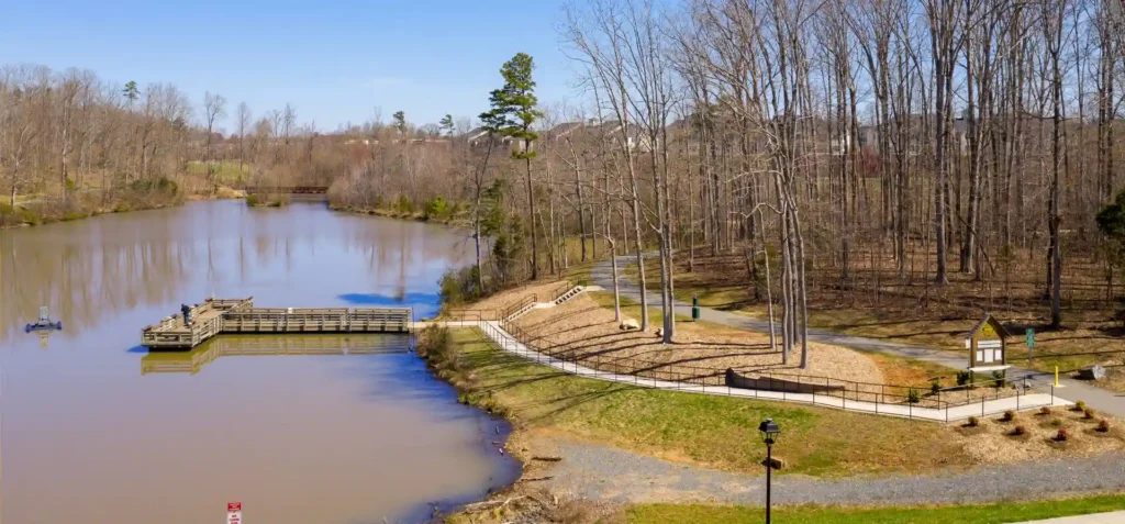 Village Point Greenway near Lewisville North Carolina