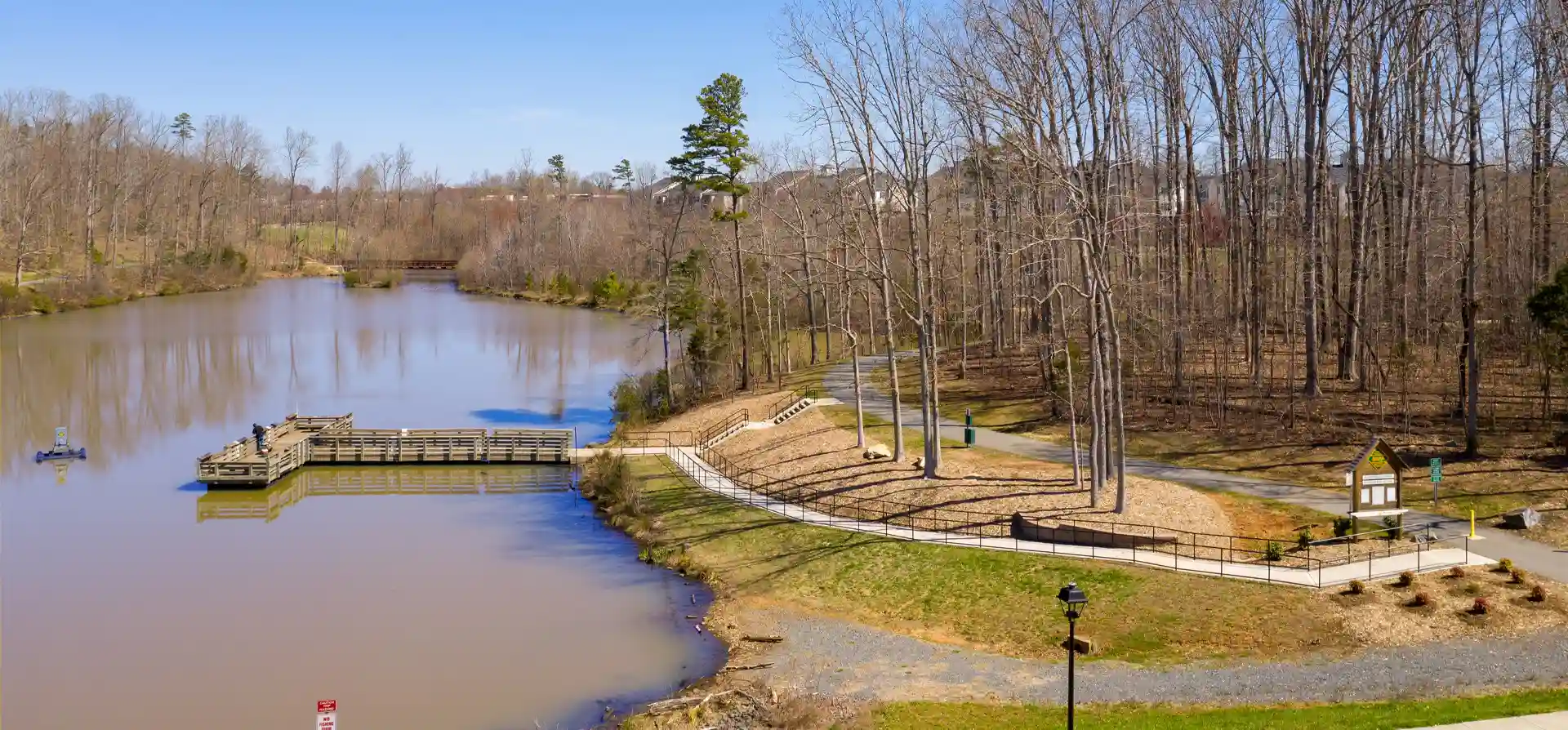 Village Point Greenway near Lewisville North Carolina