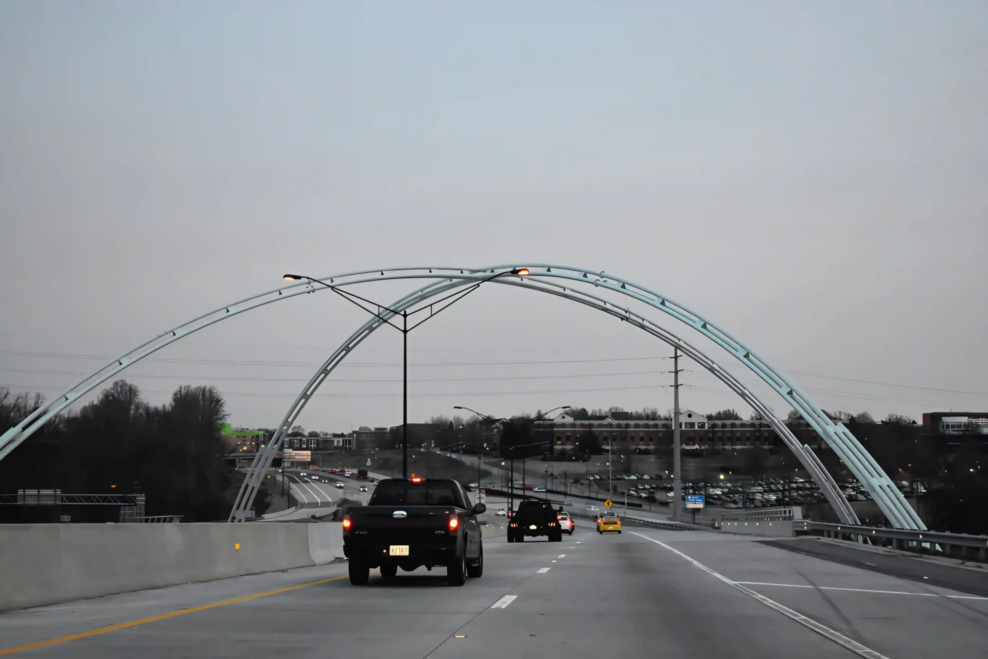 Highway 52 commute route toward Winston-Salem North Carolina