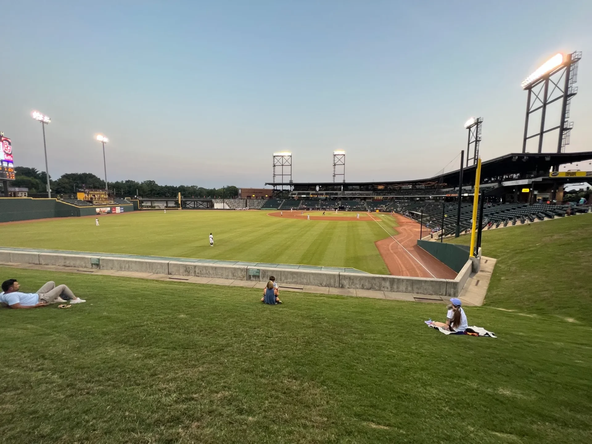 Live music and lawn seating at Winston-Salem Dash stadium