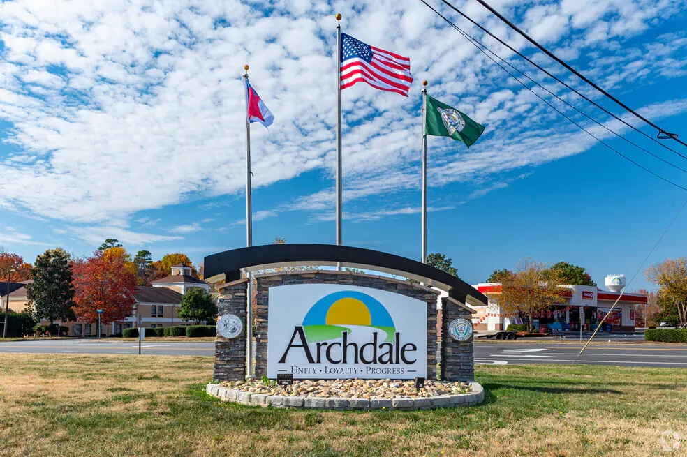 Archdale North Carolina sign near Trinity NC