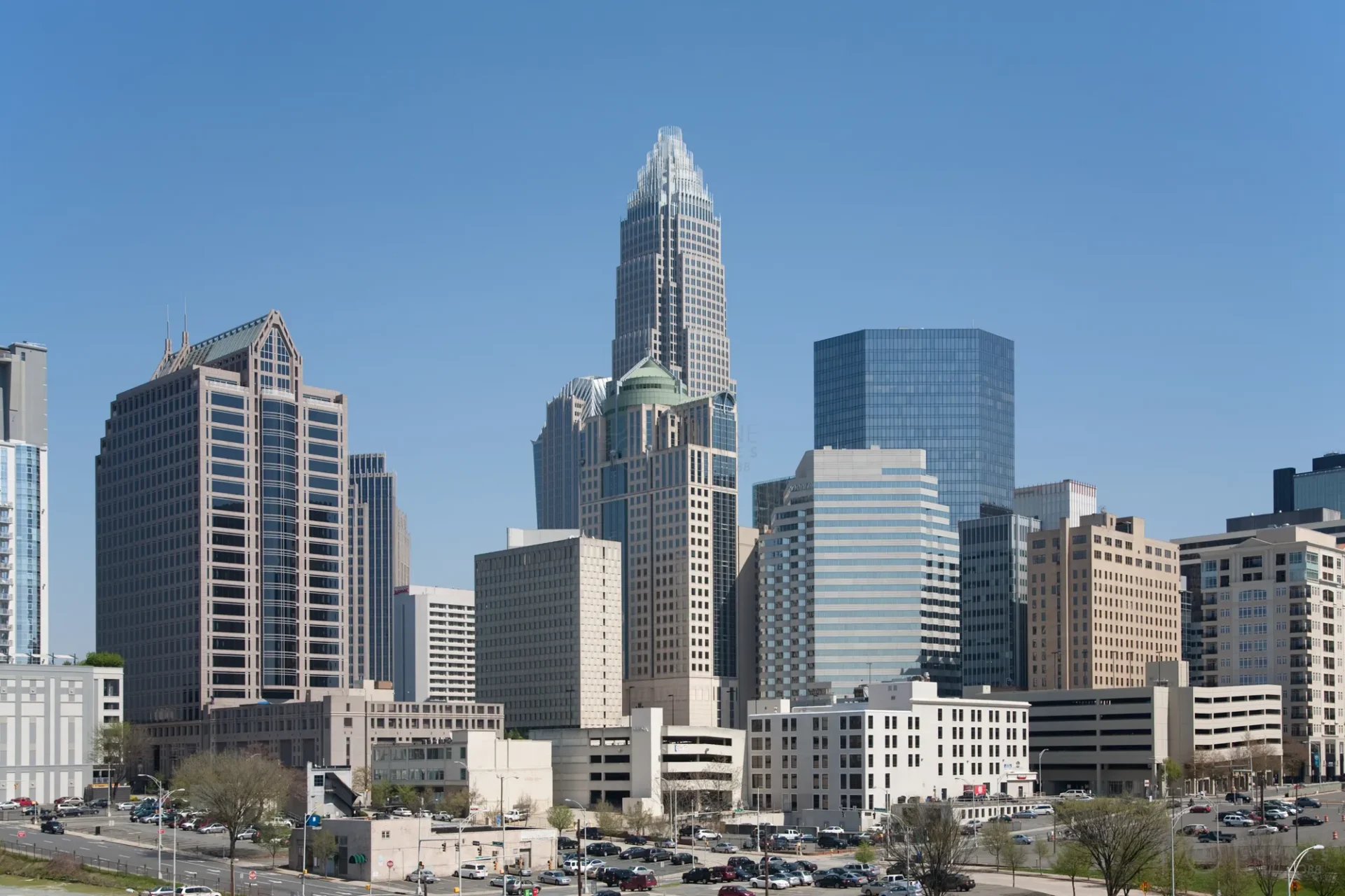 Charlotte NC Uptown skyline — Queen City financial and entertainment hub