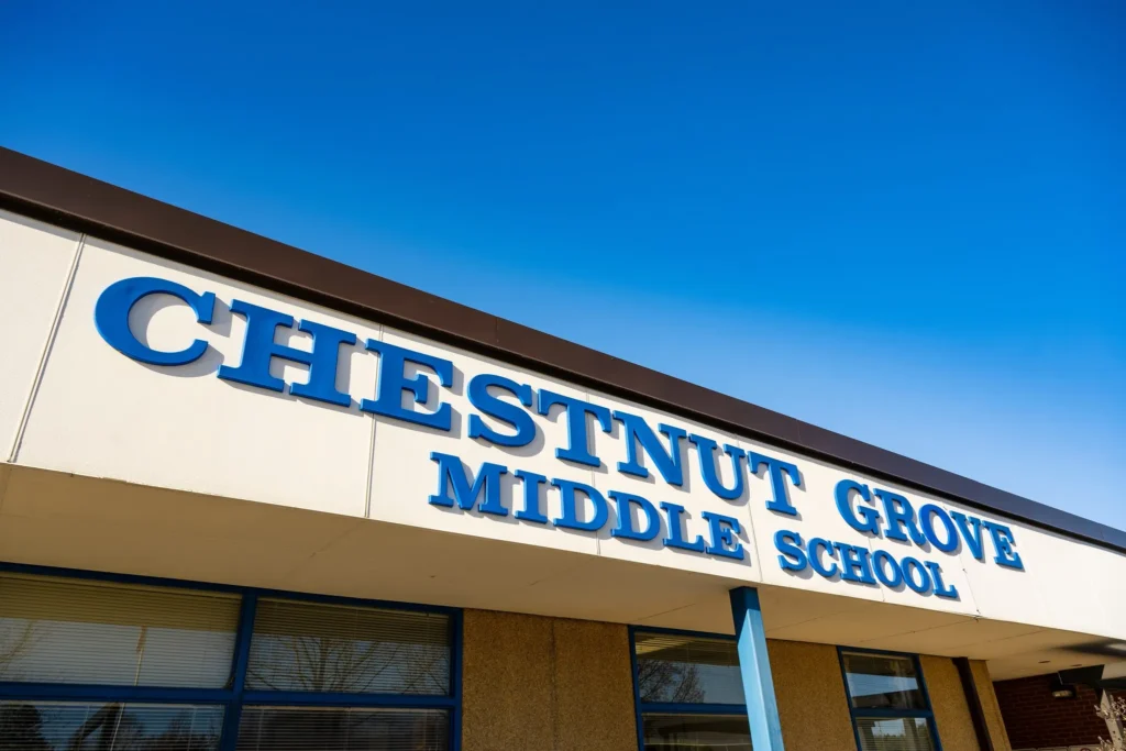 Chestnut Grove Middle School in Stokes County North Carolina
