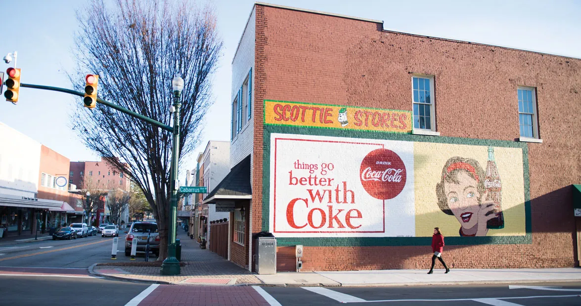 Downtown Concord in Cabarrus County North Carolina