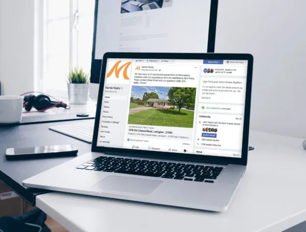 Custom property webpage for a Mantle Realty listing