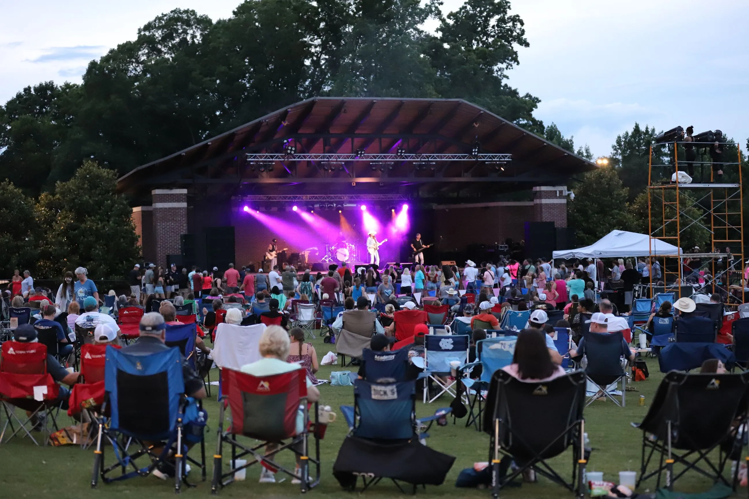 Community concert in Davie County, North Carolina