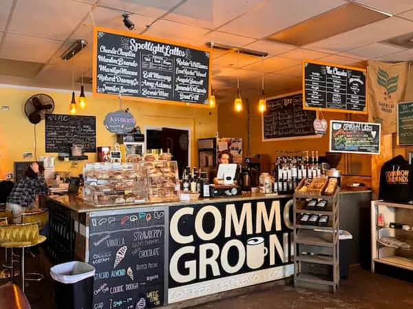 Coffee shop interior in Greensboro NC