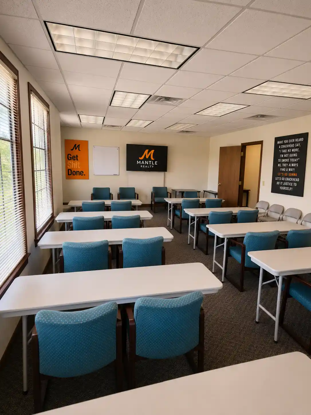 Mantle Realty High Point office training room for systems and workflow education