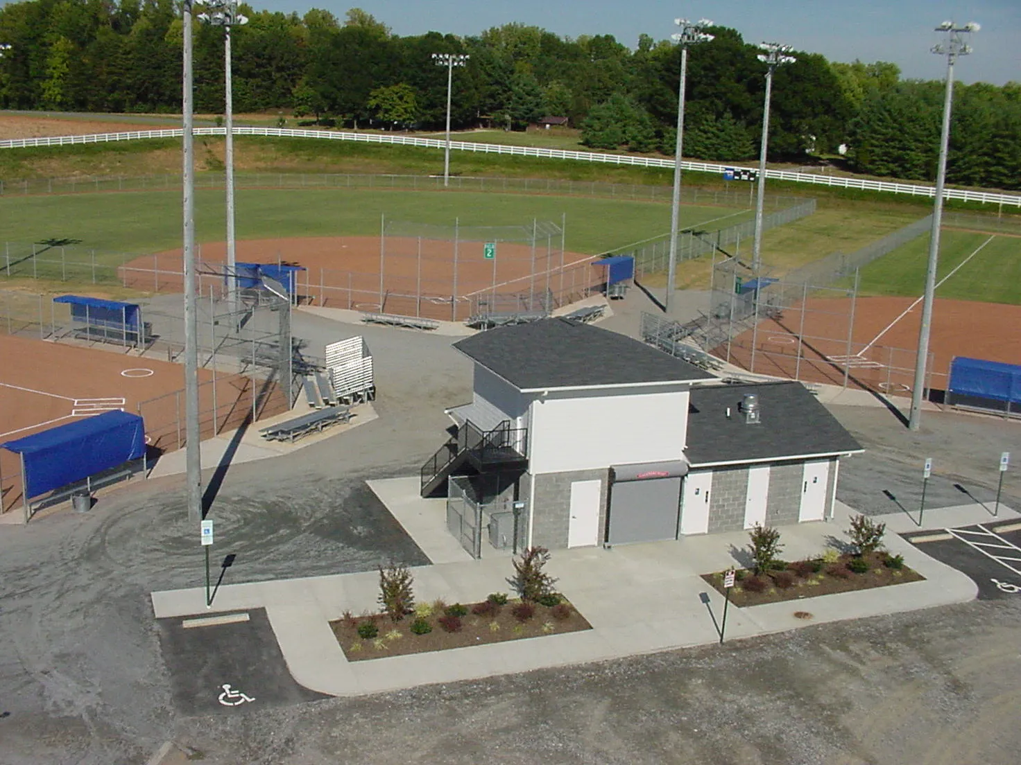 Ivey Redmon Sports Complex aerial baseball field in Kernersville NC