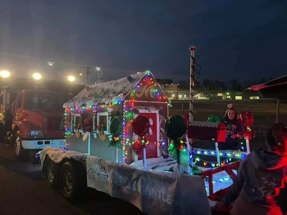 Float in the Lexington Christmas Parade
