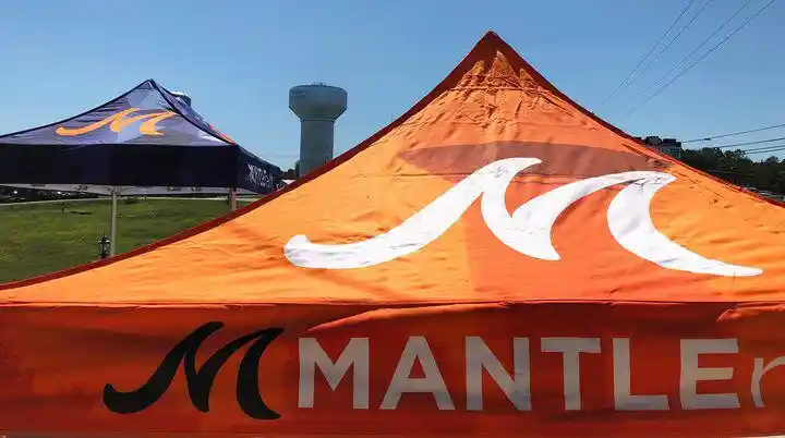 Mantle Realty community event tent in Welcome North Carolina