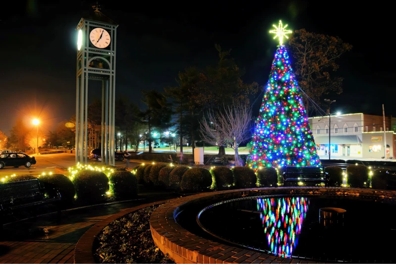 Christmas at the square in Thomasville North Carolina