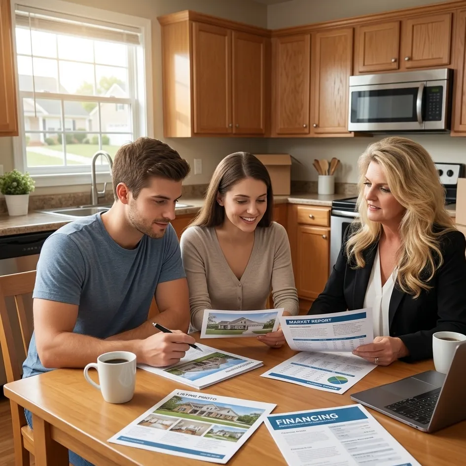 First-time homebuyer consultation with a Mantle Realty agent in the Triad NC