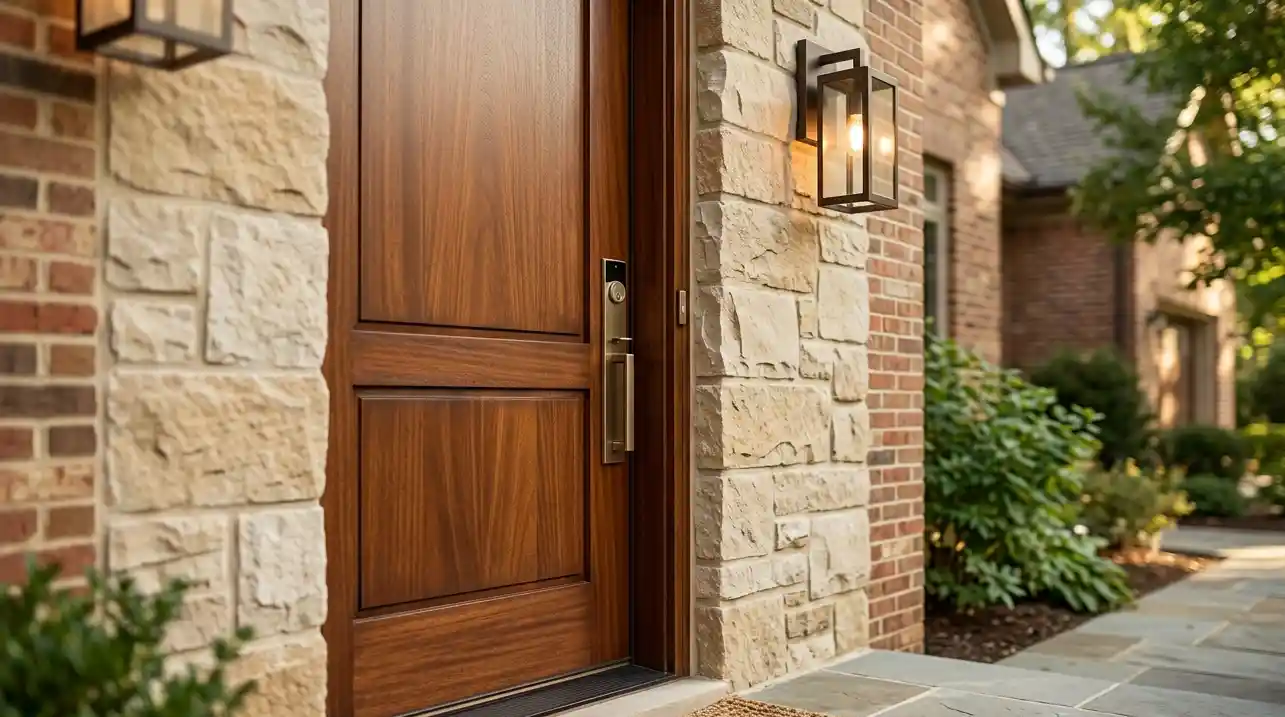Luxury home detail — front door and entrance in High Point NC