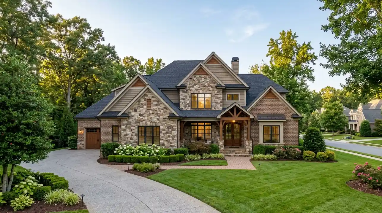 Luxury home exterior in the Triad NC — strategic pricing and market insight