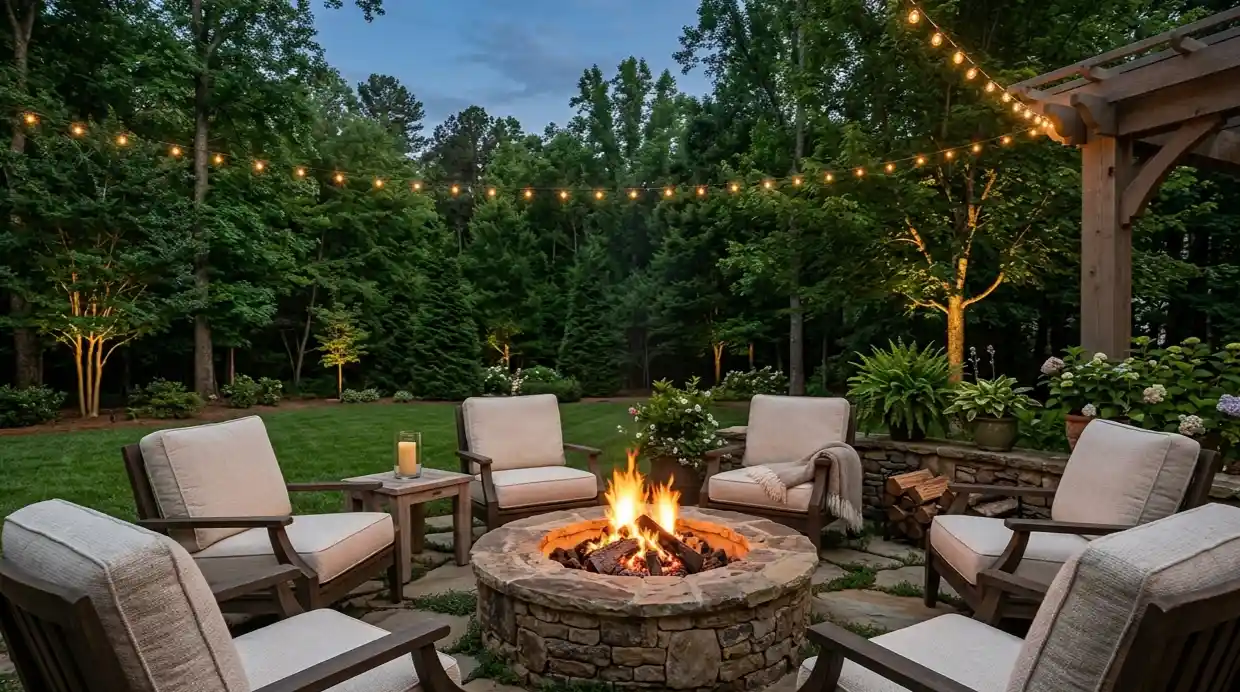Outdoor living in gated luxury communities Triad NC