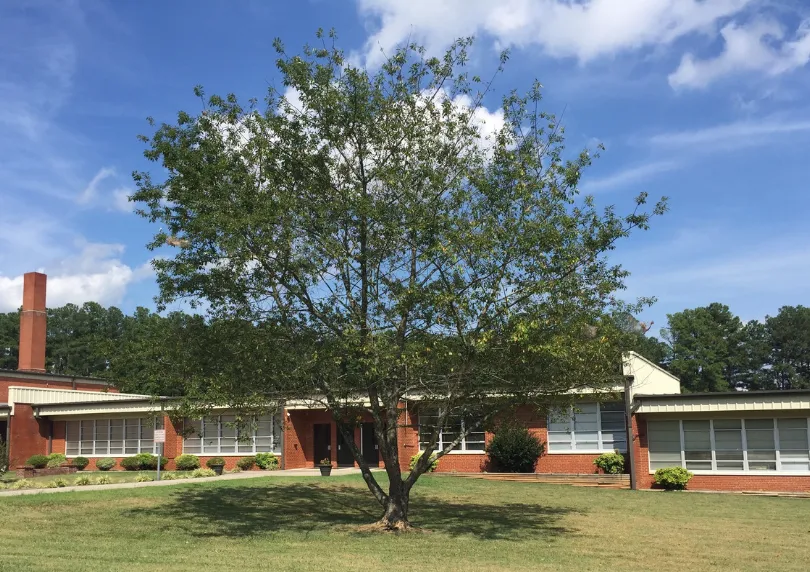 Tyro Middle School exterior in Davidson County NC