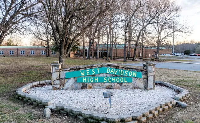 West Davidson High School exterior in Davidson County NC