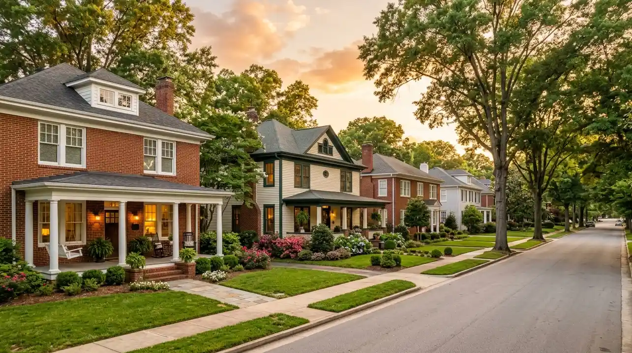 Historic luxury neighborhood in Winston-Salem NC — Buena Vista and West End area