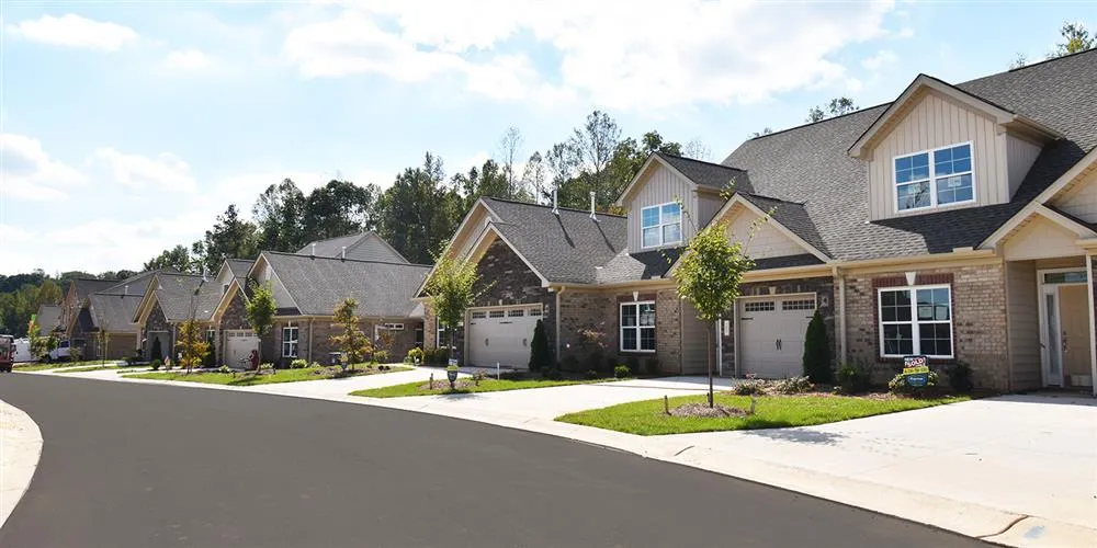 Subdivision street in Forsyth County NC