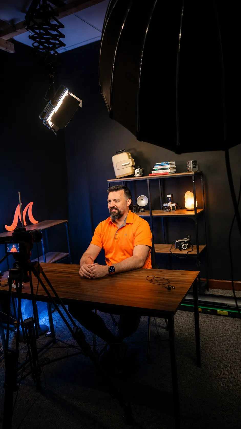 Mantle Realty studio vertical filming setup