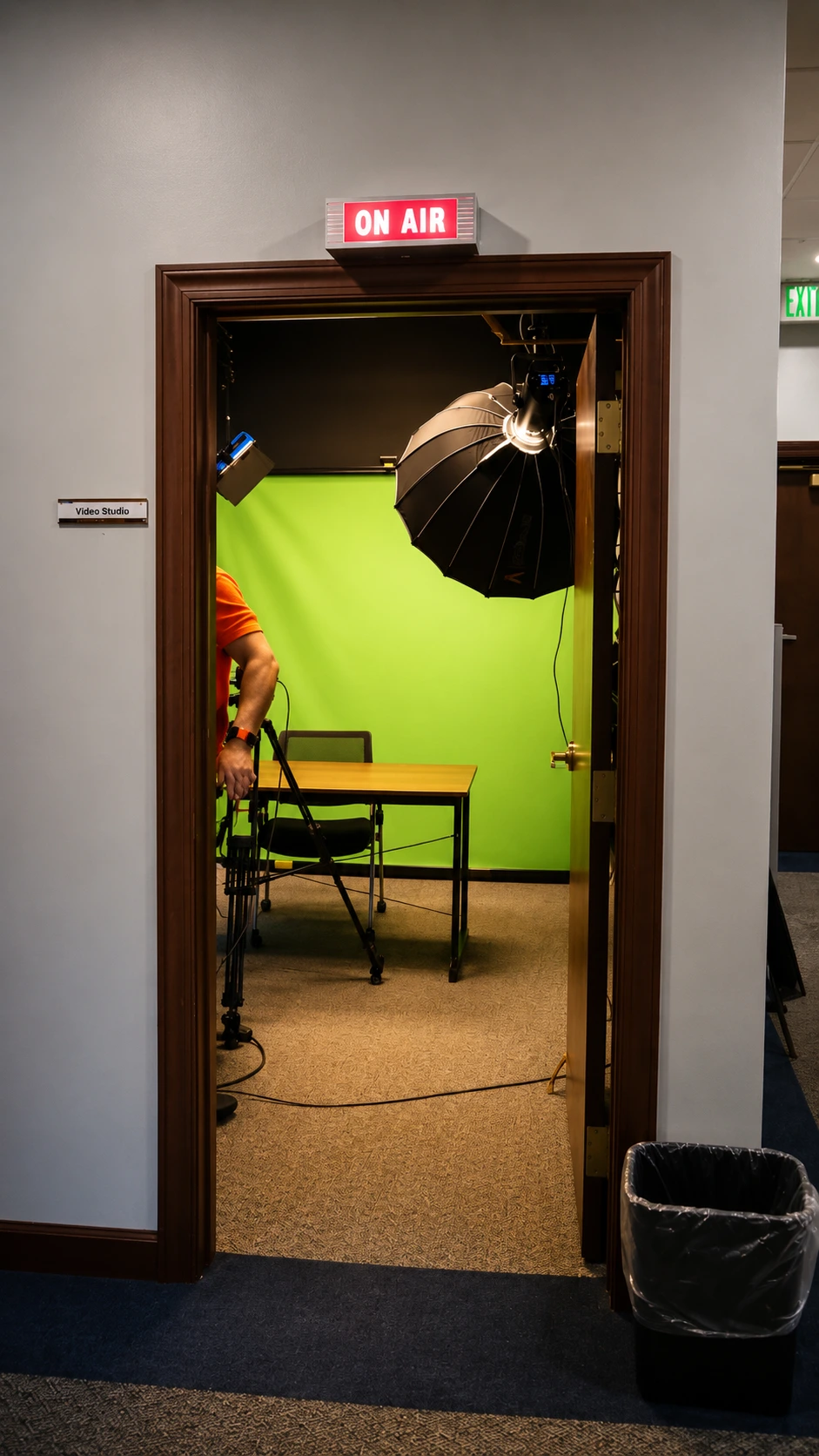 Outside view of Mantle Realty's video studio at the High Point office